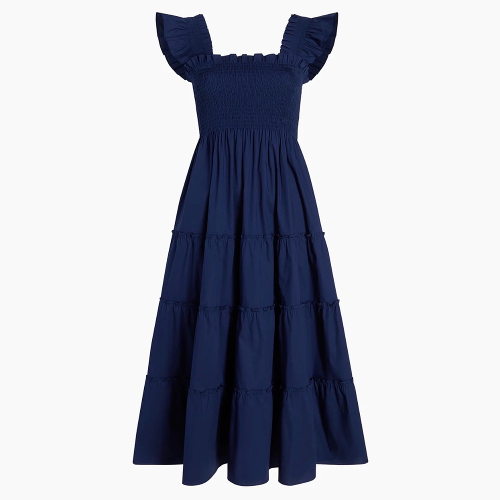 Hill House Navy Poplin Ellie Nap Dress